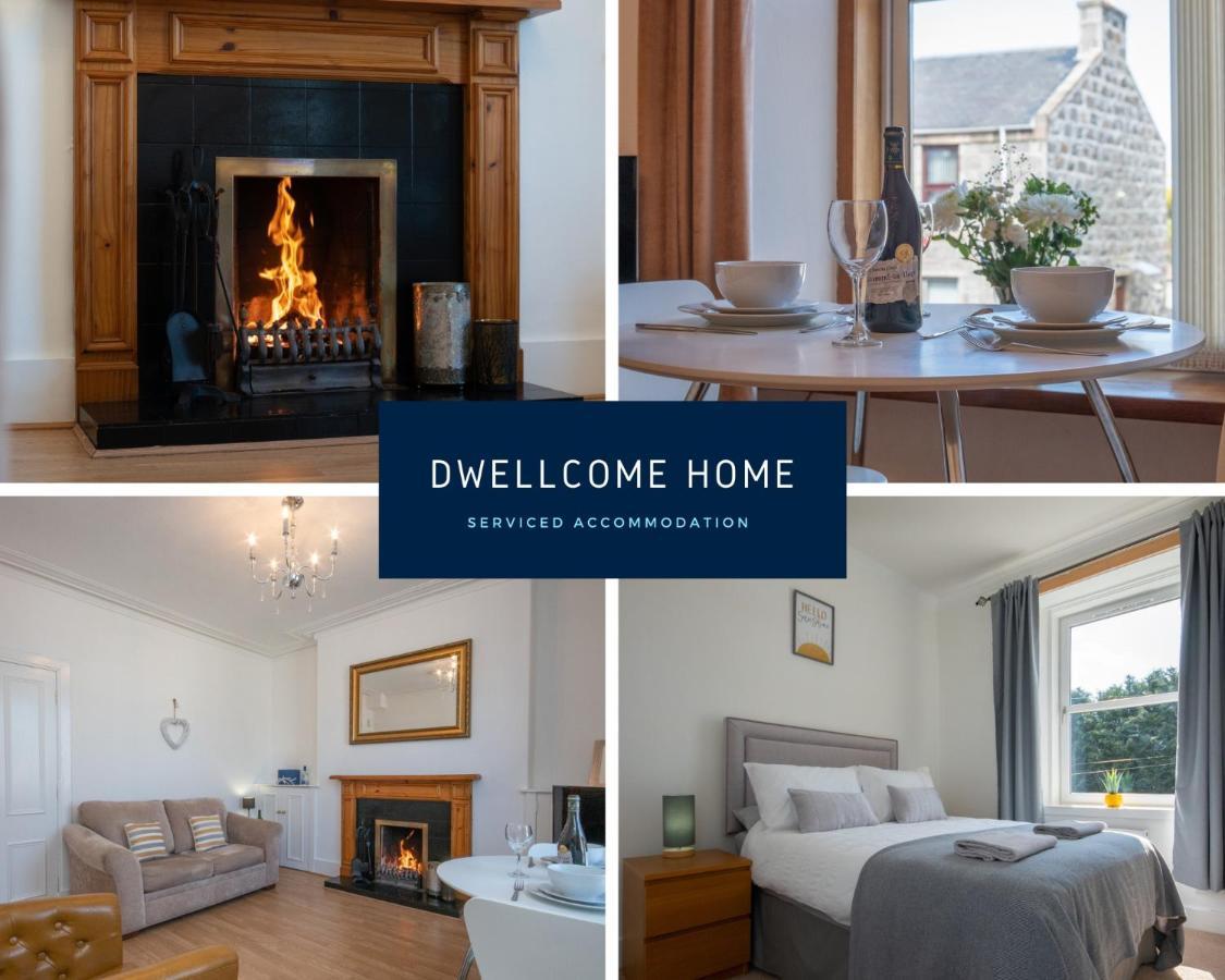 Dwellcome Home Ltd 1 Bed Apt, Half Mile To Union Street Yet Quiet, Free Parking, Fast Wifi, Ideal For Long Term Contractor, Etc Stays, Fully Equipped Kitchen, Regular Housekeeping Option - See Our Site For Assurance Aberdeen Eksteriør billede